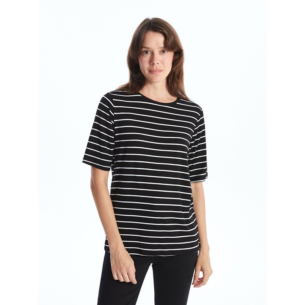 GAP Black & White Striped Short Sleeve Tee